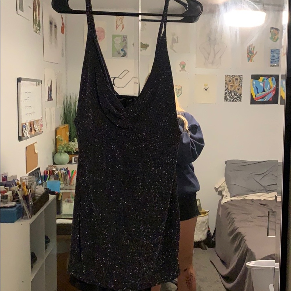 Black sparkly dress (I wore it once to homecoming)